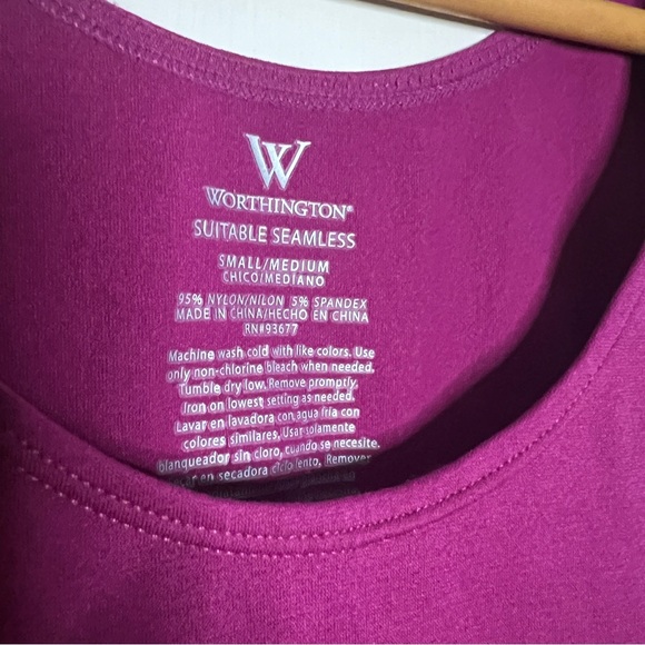 WORTHINGTON Suitable Seamless Women Camisole Tank Shapewear Size S/M Scoop Neck - Picture 3 of 4